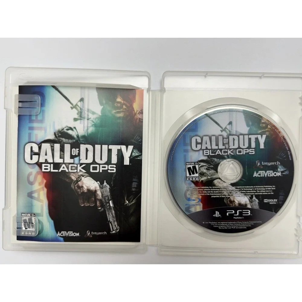 Call of Duty Black Ops (Sony PlayStation 3, 2010) PS3 CIB Case Disc Insert